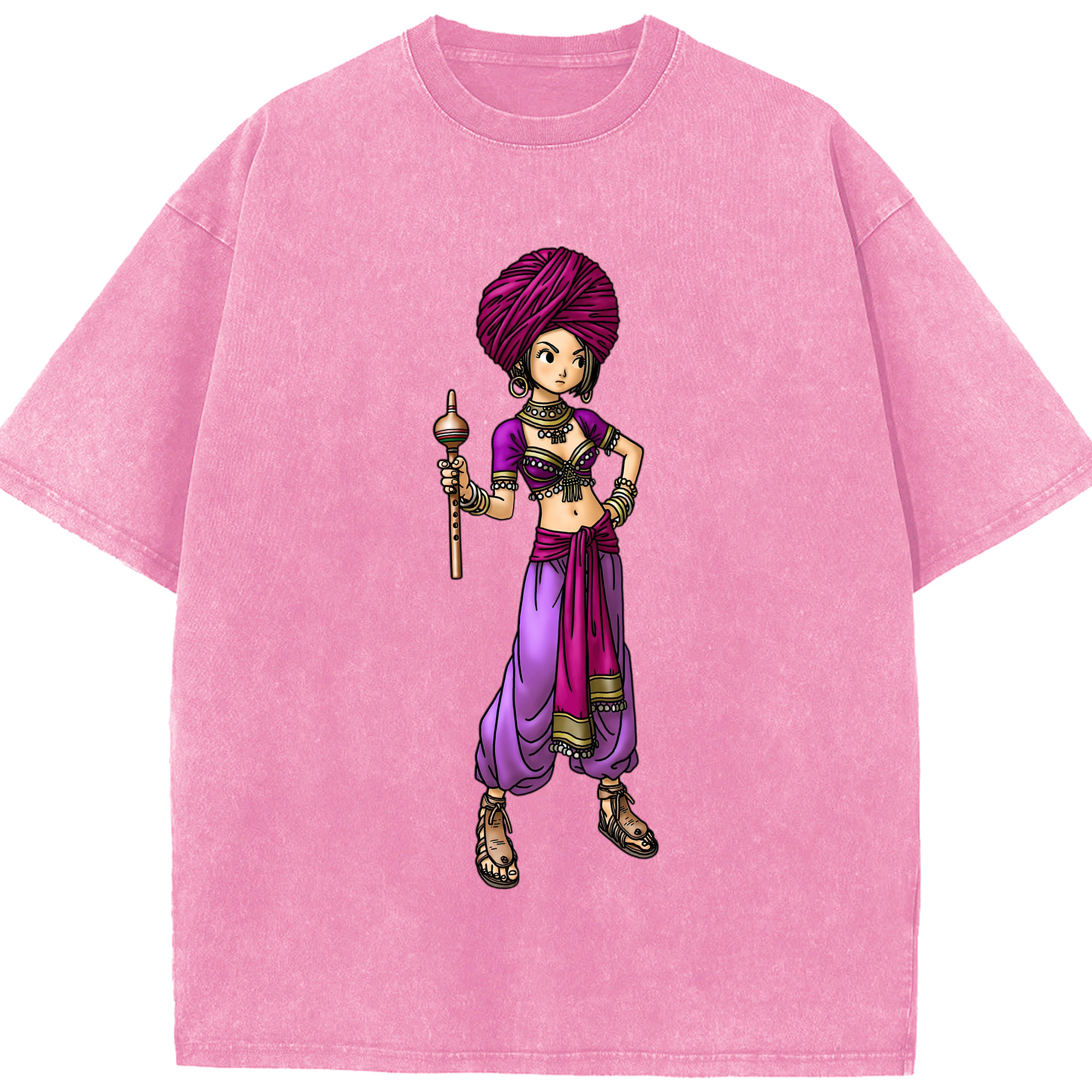 （画像用） ドラゴンクエスト Doragon Kuesuto Dragon Quest 綿100% ヴィンテージ風 半袖Tシャツ（フロントプリント）